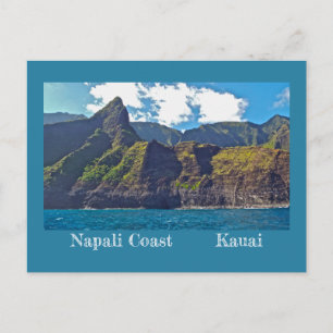 ROBUSTE UND SCHÖNE NAPALI-KÜSTE/KAUAI,HAWAI'I POSTKARTE