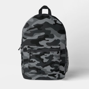 Robuster Schwarz-Grau-Tarn-Taktischer-Reise-Rucksa Bedruckter Rucksack