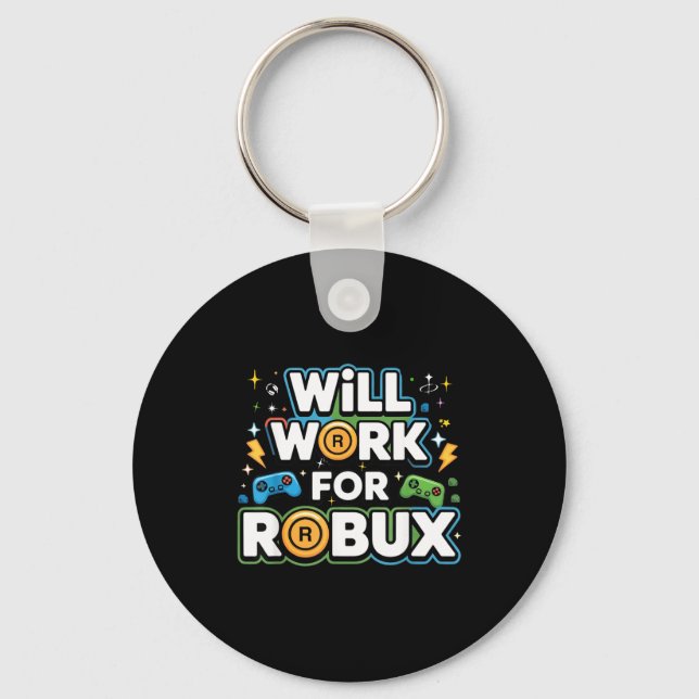 Robux wird für Robux Kinder Jugend Jungen Mädchen  Schlüsselanhänger (Vorderseite)