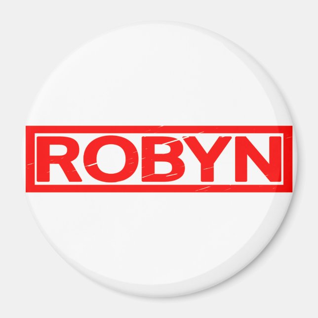 Robyn Briefmarke Magnet (Vorne)