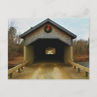 Robyville Covered Bridge, Corinth, Maine I Postkarte
