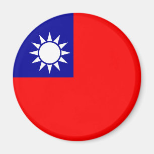 ROC Taiwan - taiwanesische Flagge - 中華民國 Magnet