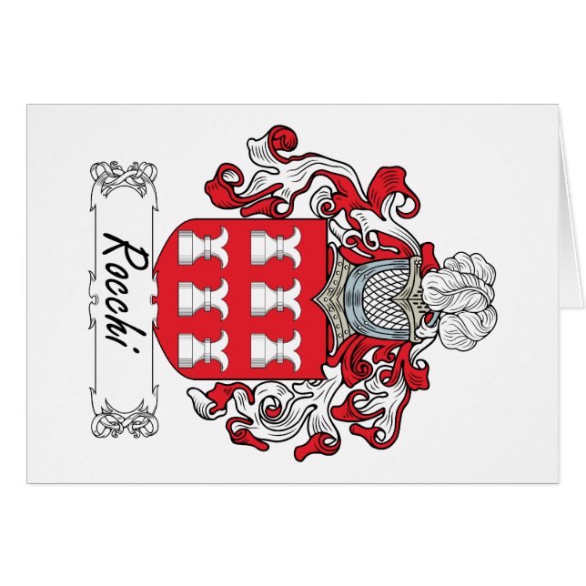 Rocchi Familienwappen (Vorderseite (Horizontal))