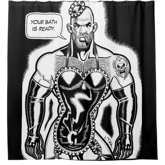 Rocco, das Mädchen Duschvorhang (Vorderseite)