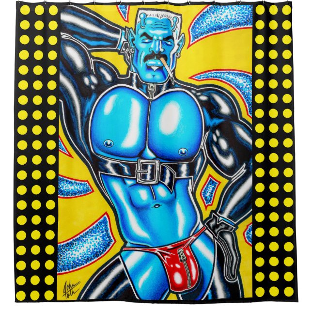 Rocco/Marquee Lights Duschvorhang (Vorderseite)