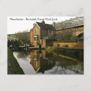 Rochdale Canal Lock 92 Postkarte