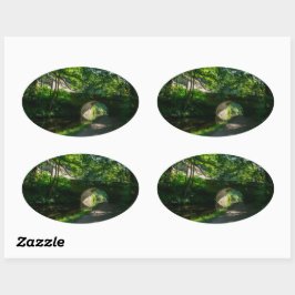 Rochdale Canal, Sowerby Bridge Ovaler Aufkleber