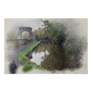 Rochdale-Kanal, Sagar Richards Bogen, Luddendenfoo Poster