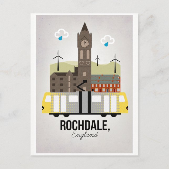 Rochdale Postkarte (Vorderseite)