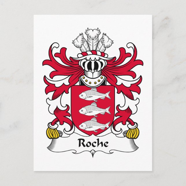 Roche Familienwappen Postkarte (Vorderseite)