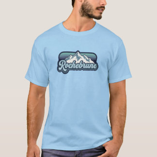 Rochebrune Alpine Mountain Script T-Shirt is trans