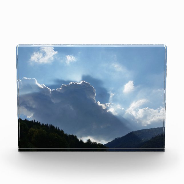 Rochen und Wolken Fotoblock (Vorderseite)