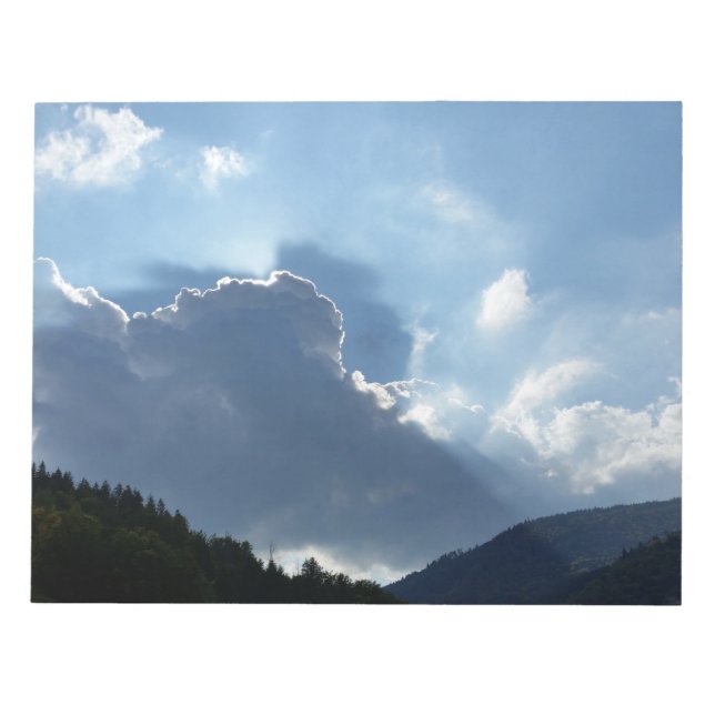 Rochen und Wolken Notizblock (Vorderseite)