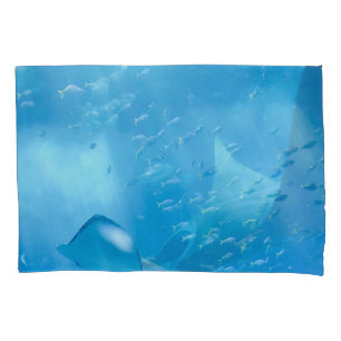 Rochen Unterwasser-Ozeandesign auf Pillowcases Kissenbezug