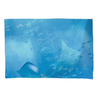 Rochen Unterwasser-Ozeandesign auf Pillowcases Kissenbezug