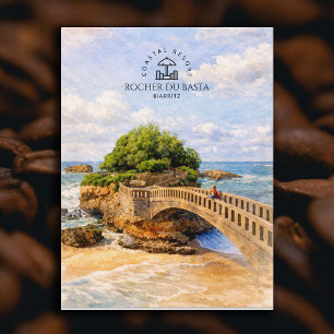 Rocher Du Basta, Küstenresort Biarritz Elegant Postkarte