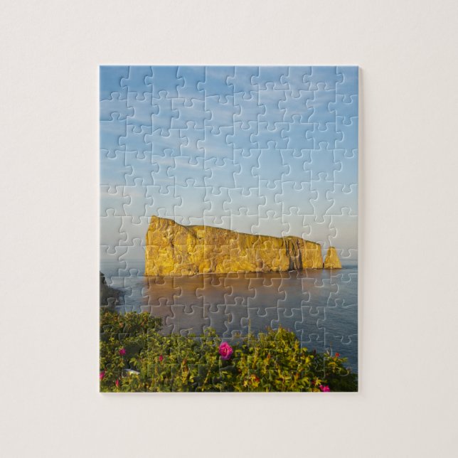 Rocher Perce (Perce-Felsen), Quebec, Kanada. Puzzle (Vertikal)