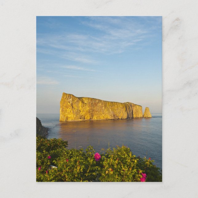 Rocher Perce (Perce Rock), Quebec, Kanada. Postkarte (Vorderseite)