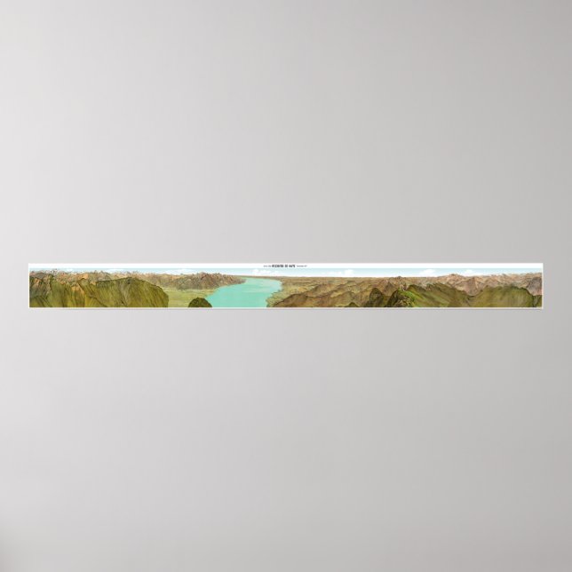 ROCHERS-DE-NAYE Swiss Alps Panorama 360° Poster (Vorne)