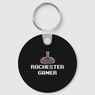 Rochester Gamer 8-bit City Schlüsselanhänger