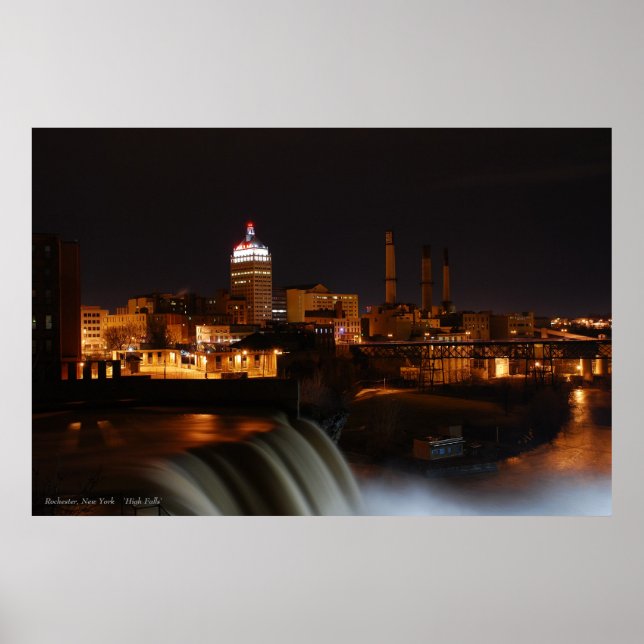 Rochester 'High Falls' Poster (Vorne)