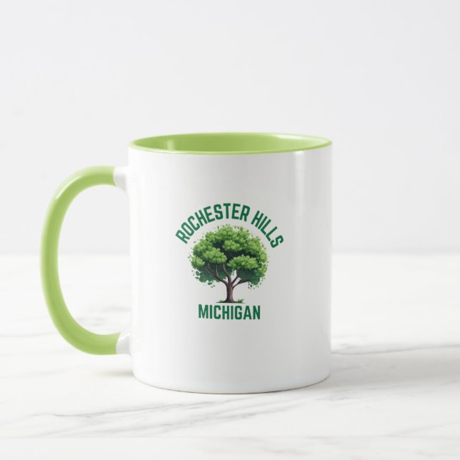 Rochester Hills Michigan Coffee Tasse (Links)