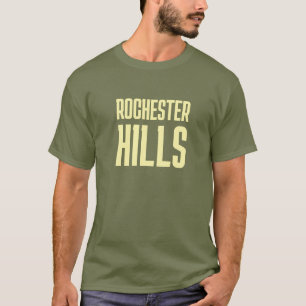 Rochester Hills Michigan Gedrucktes T-Shirt