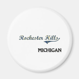 Rochester-Hügel-Michigan-Stadt-Klassiker Magnet