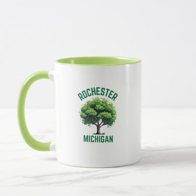 Rochester Michigan Heimat Kaffee Tasse (Links)