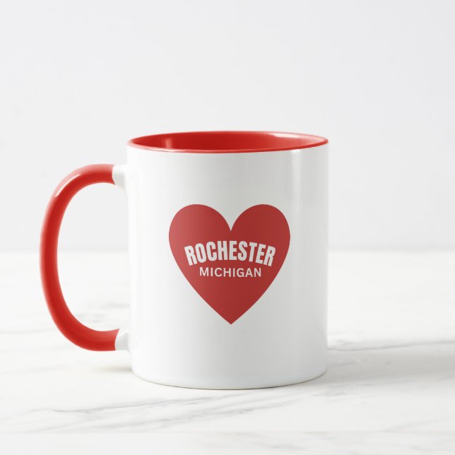 Rochester Michigan Heimat Kaffee Tasse (Links)