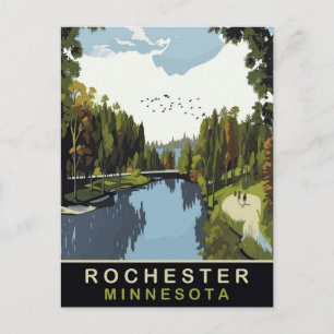 Rochester, Minnesota, Park, Reisen Postkarte