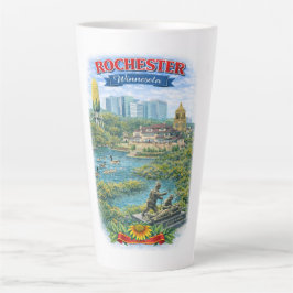 Rochester MN Minnesota Landmarks Latte Mug Milchtasse