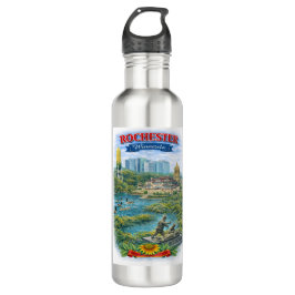Rochester MN Minnesota Landmarks Water Bottle Edelstahlflasche
