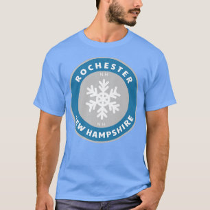Rochester New Hampshire NE Winter Snow Snowflake S T-Shirt