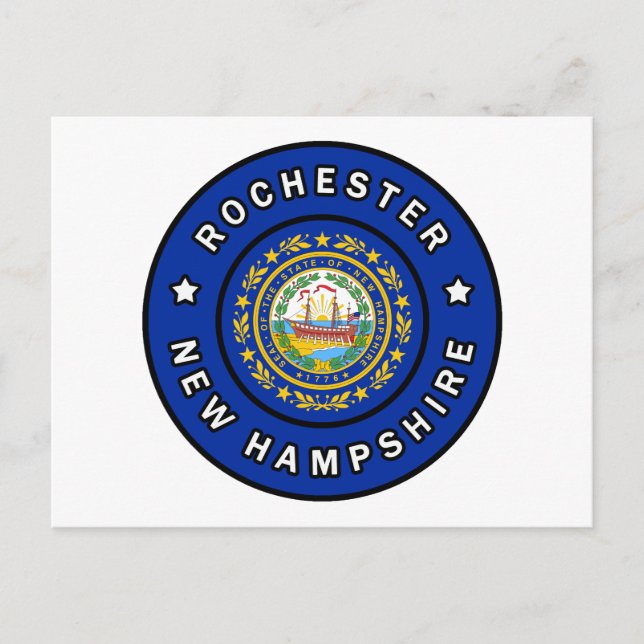 Rochester New Hampshire Postkarte (Vorderseite)