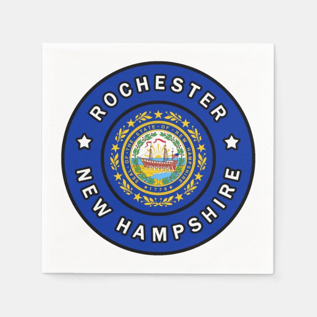 Rochester New Hampshire Serviette (Vorderseite)