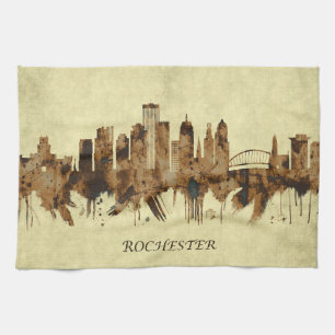 Rochester New York Cityscape Geschirrtuch