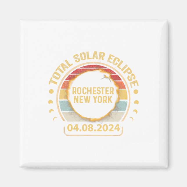 Rochester New York Ny Total Solar Eclipse Party 20 Magnet (Vorne)