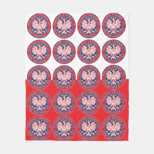 Rochester New York Polish Eagle Fleecedecke