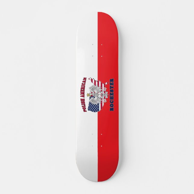 Rochester New York Polish Skateboard (Vorne)