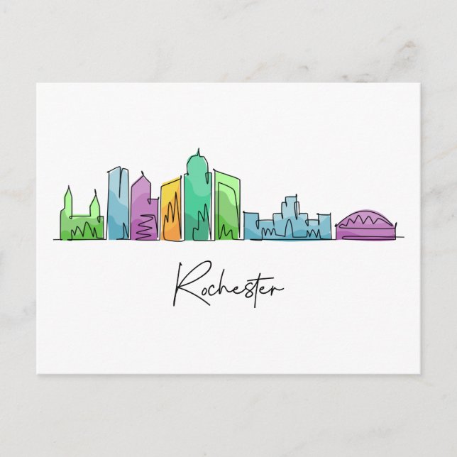 Rochester NEW YORK Postkarte (Vorderseite)