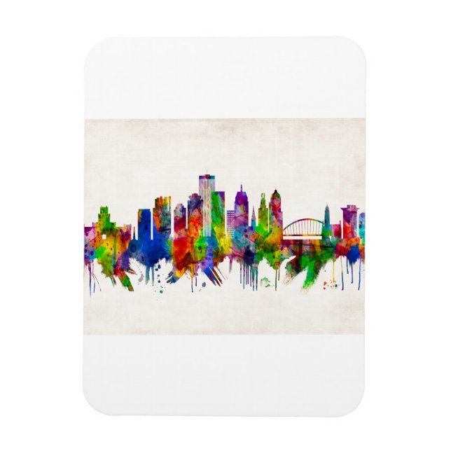 Rochester New York Skyline Magnet (Vertikal)