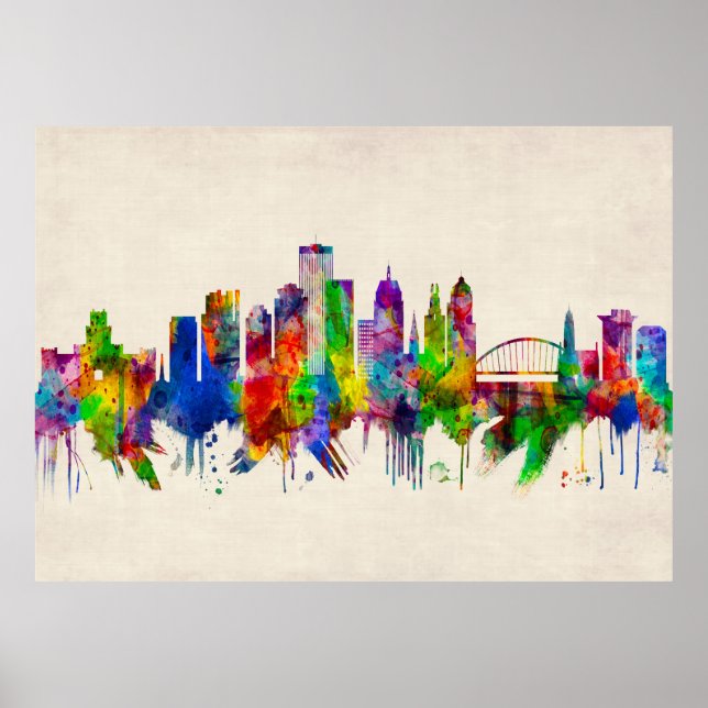 Rochester New York Skyline Poster (Vorne)