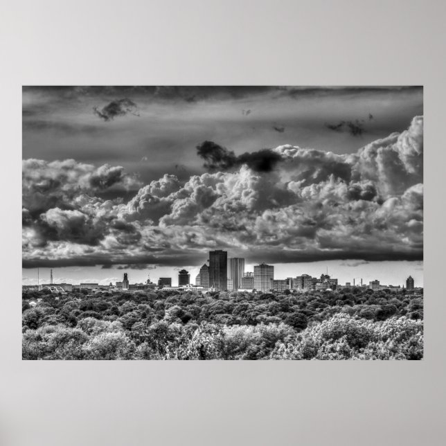 Rochester New York Skyline Poster (Vorne)