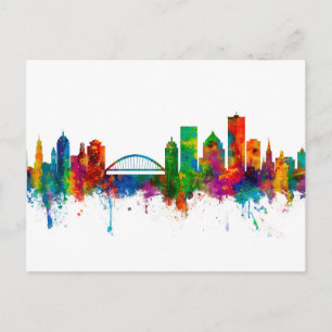 Rochester New York Skyline Postkarte