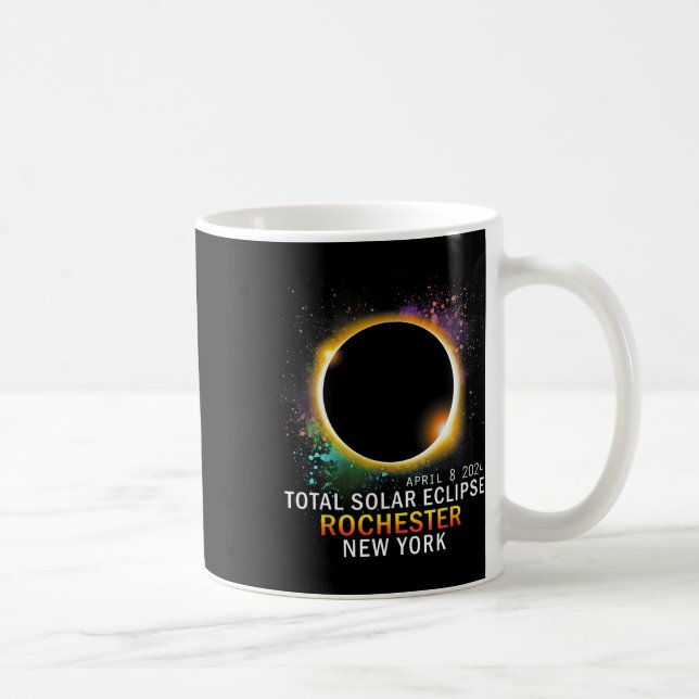 Rochester New York Total Solar Eclipse 8. April 20 Kaffeetasse (Rechts)