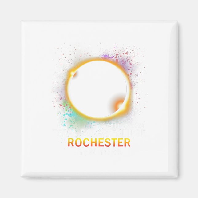 Rochester New York Total Solar Eclipse 8. April 20 Magnet (Vorne)