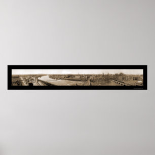 Rochester NY Birdseye Photo 1906 Poster