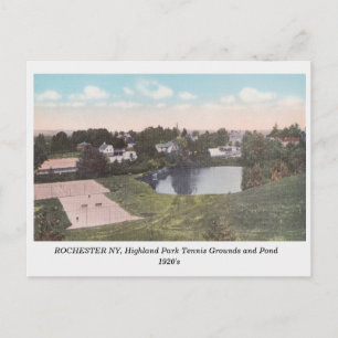 Rochester NY, Blick auf Highland Park auf einer al Postkarte