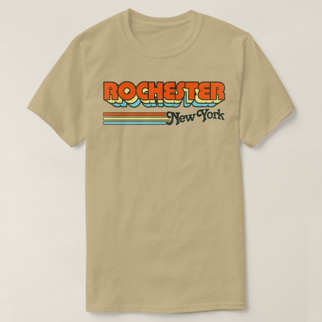 Rochester NY City Stripes T-Shirt (Design vorne)